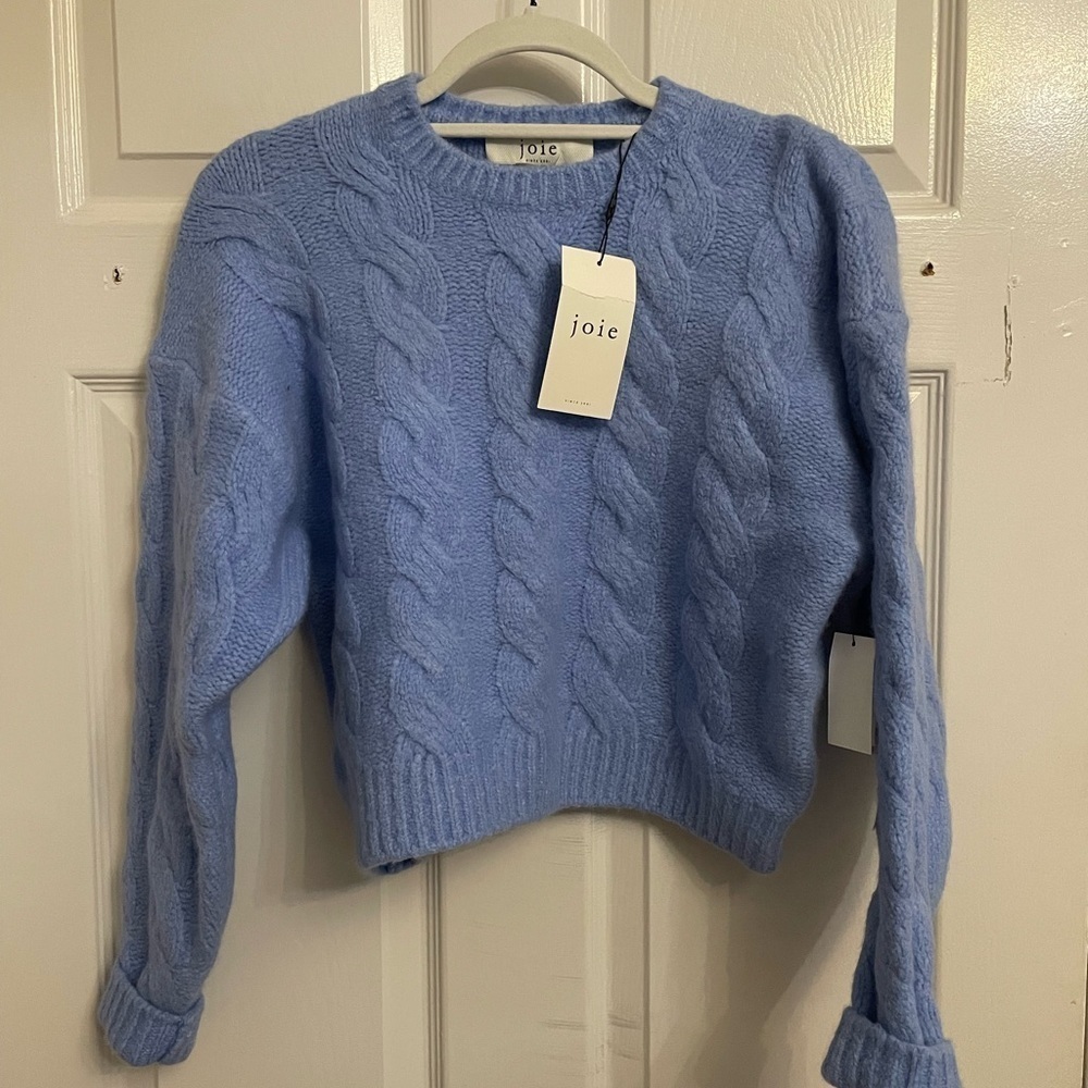 Joie HYANNIS CREWNECK SWEATER in Powder Blue New with Tags! - Picture 3 of 6